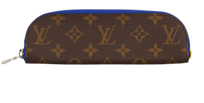 Louis Vuitton Charlotte Pencil Pouch, &pound;175, Accessories, Blue/Brown, Canvas, Front view